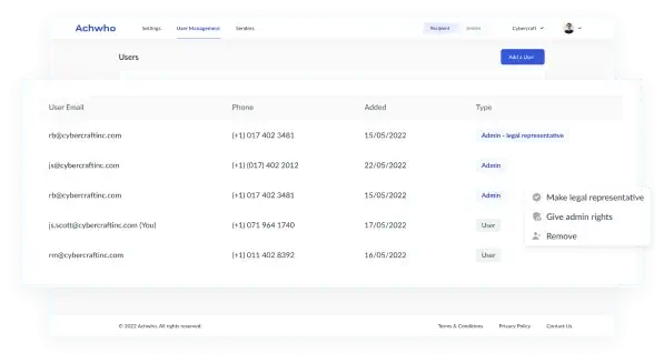 Provide different levels of access depending on users’ roles