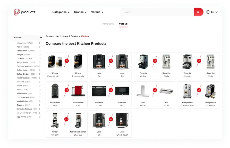 Complicated database search across the system 