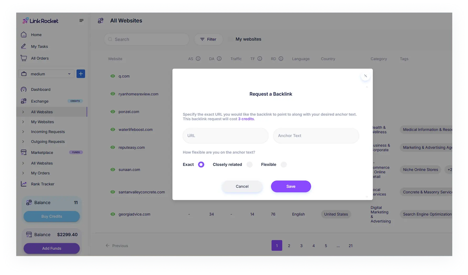 AI-powered recommendations: The platform required AI-driven recommendations to enhance the relevance of suggested backlinking partners. To achieve this we implemented OpenAI to analyze and evaluate website compatibility