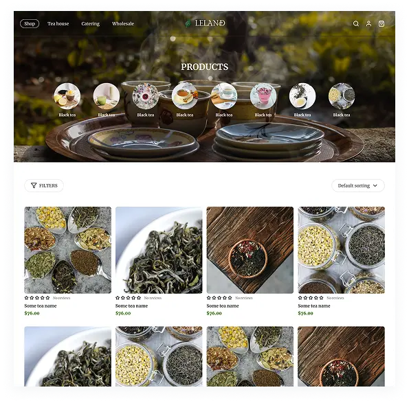 Poor navigation and unclear product categorization: Product browsing was difficult due to unclear structure and missing collection-level filtering. Teas, accessories, event packages, and gift sets were mixed together without proper categorization, making it hard for customers to find what they were looking for. 