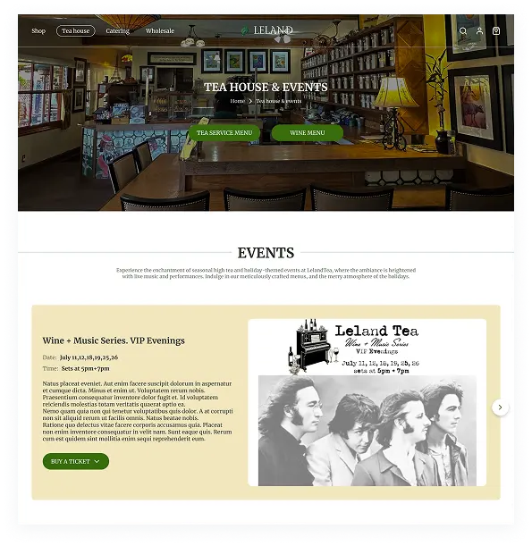 Complicated content management — difficult to update without developers: The client could not easily update or add new collections, promotions, or seasonal menus without technical support. Editing the homepage, adding banners, changing text, or launching promotions required developer involvement, limiting agility. 